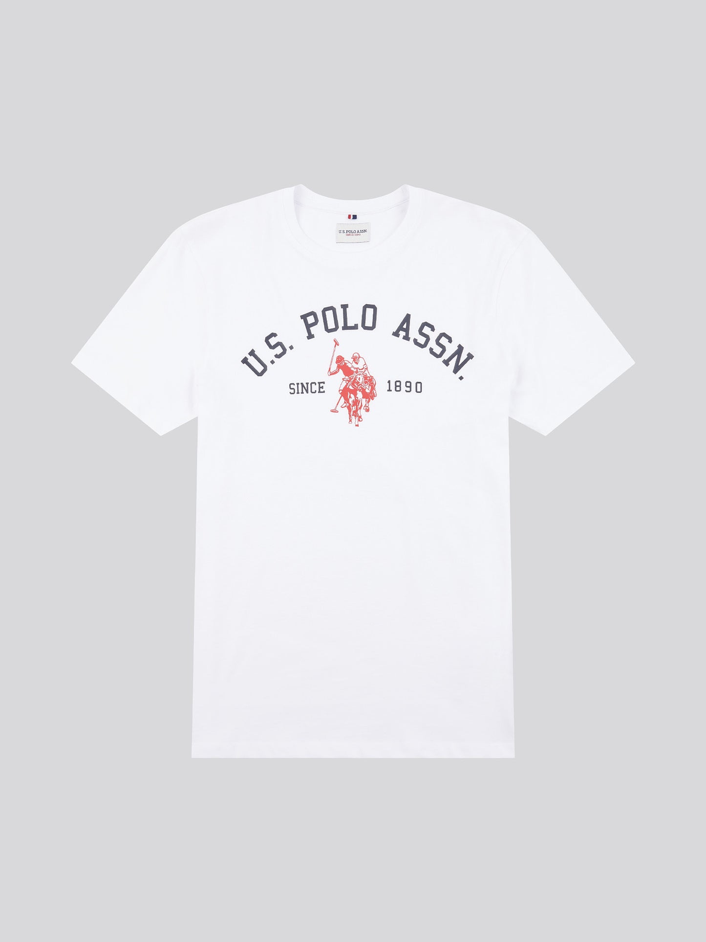 Mens Signature Arch Print T-Shirt in Bright White