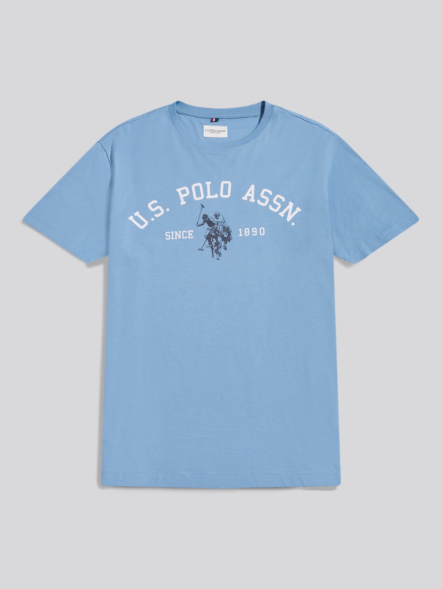 Mens Signature Arch Print T-Shirt Ashleigh Blue