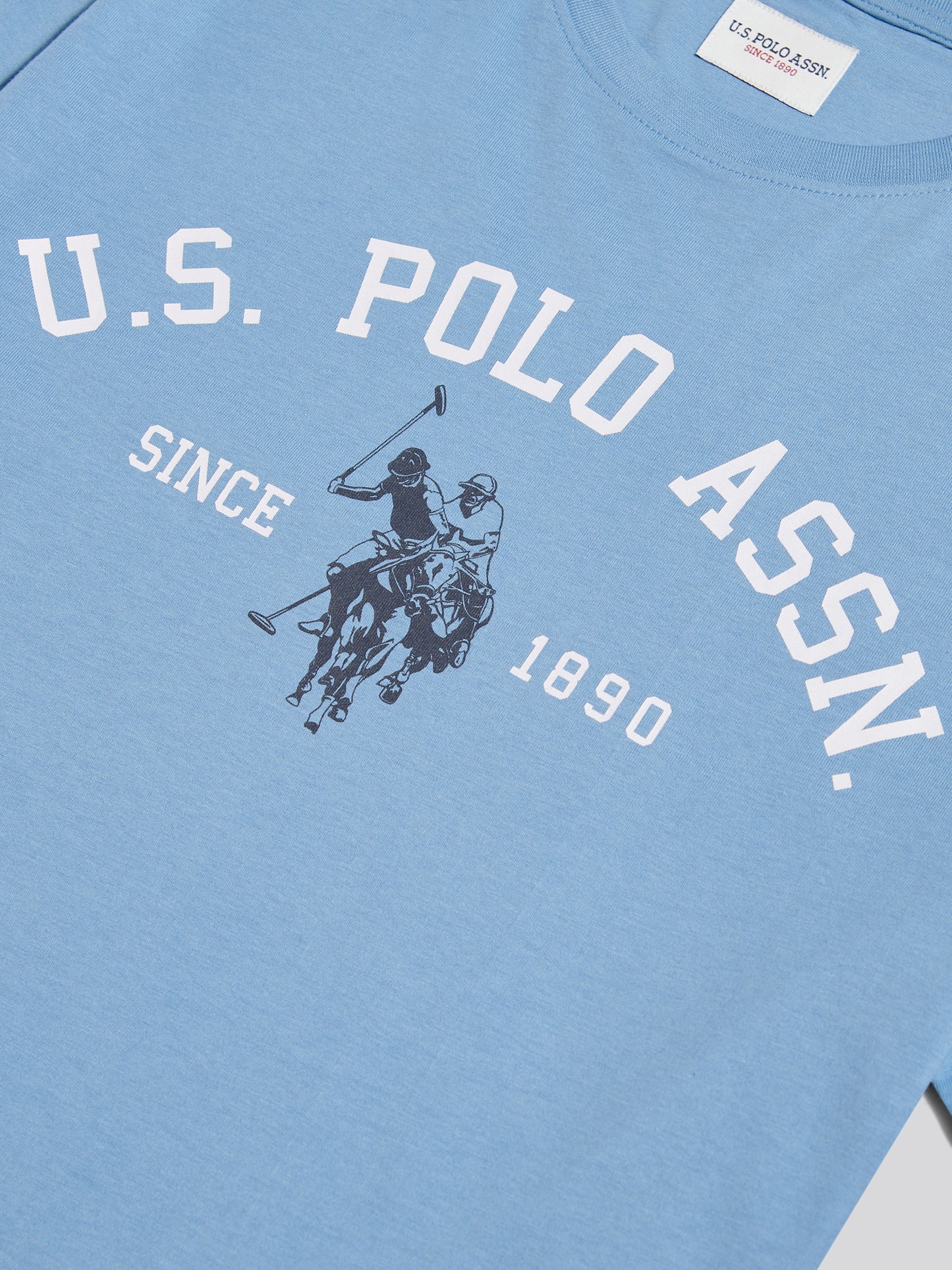 Mens Signature Arch Print T-Shirt Ashleigh Blue