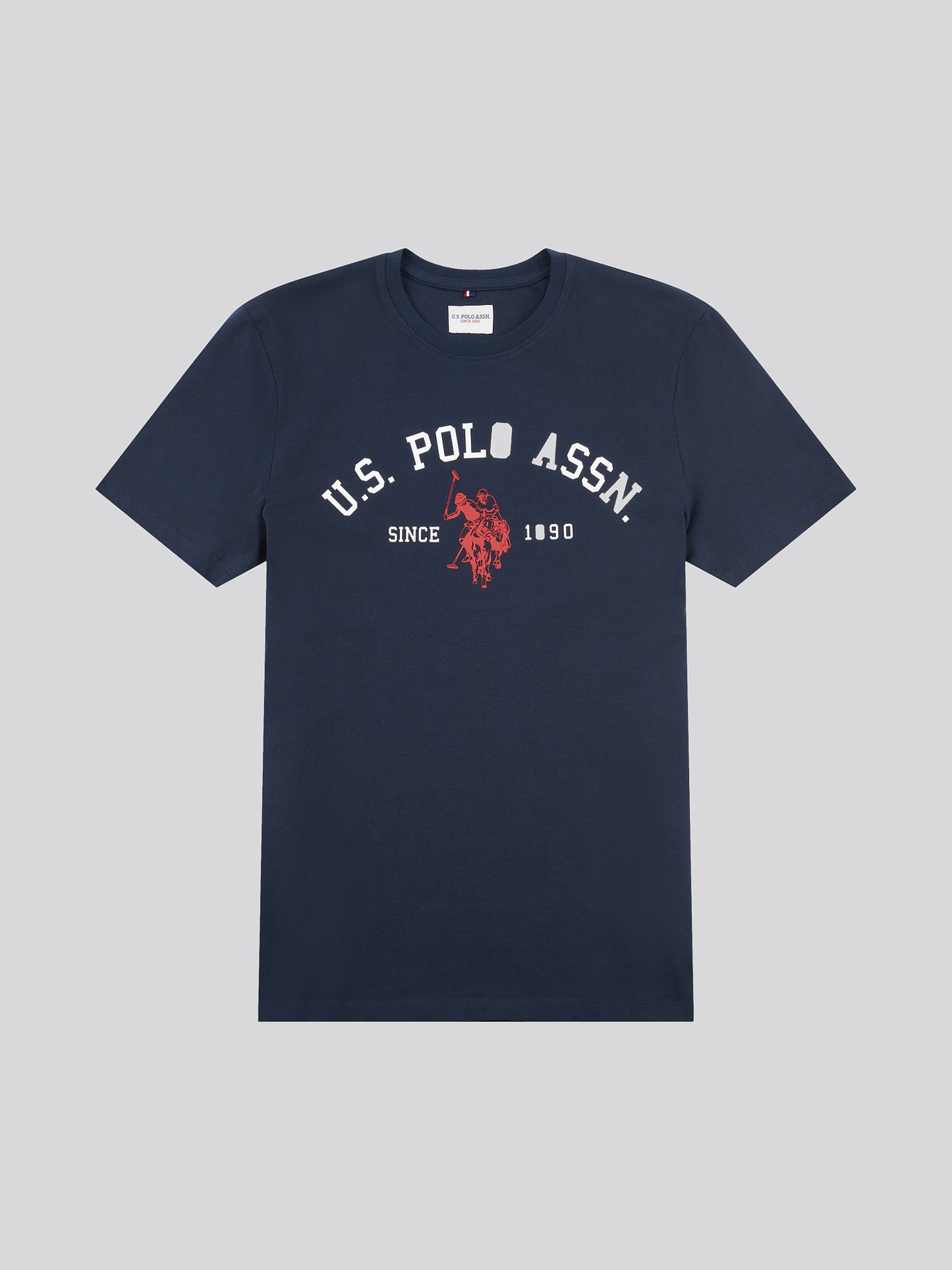 Mens Signature Arch Print T-Shirt in Dark Sapphire Navy