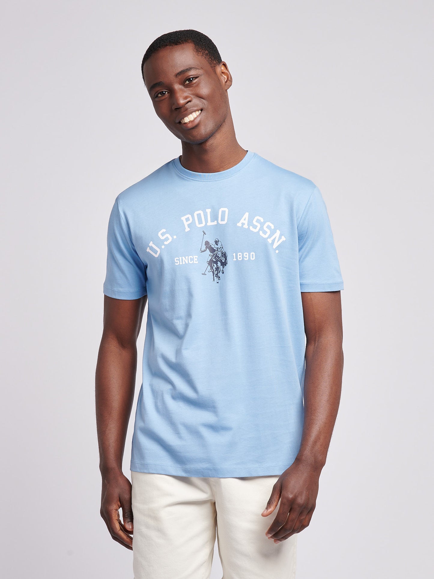 Mens Signature Arch Print T-Shirt in Allure