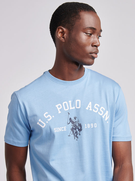 Mens Signature Arch Print T-Shirt in Allure