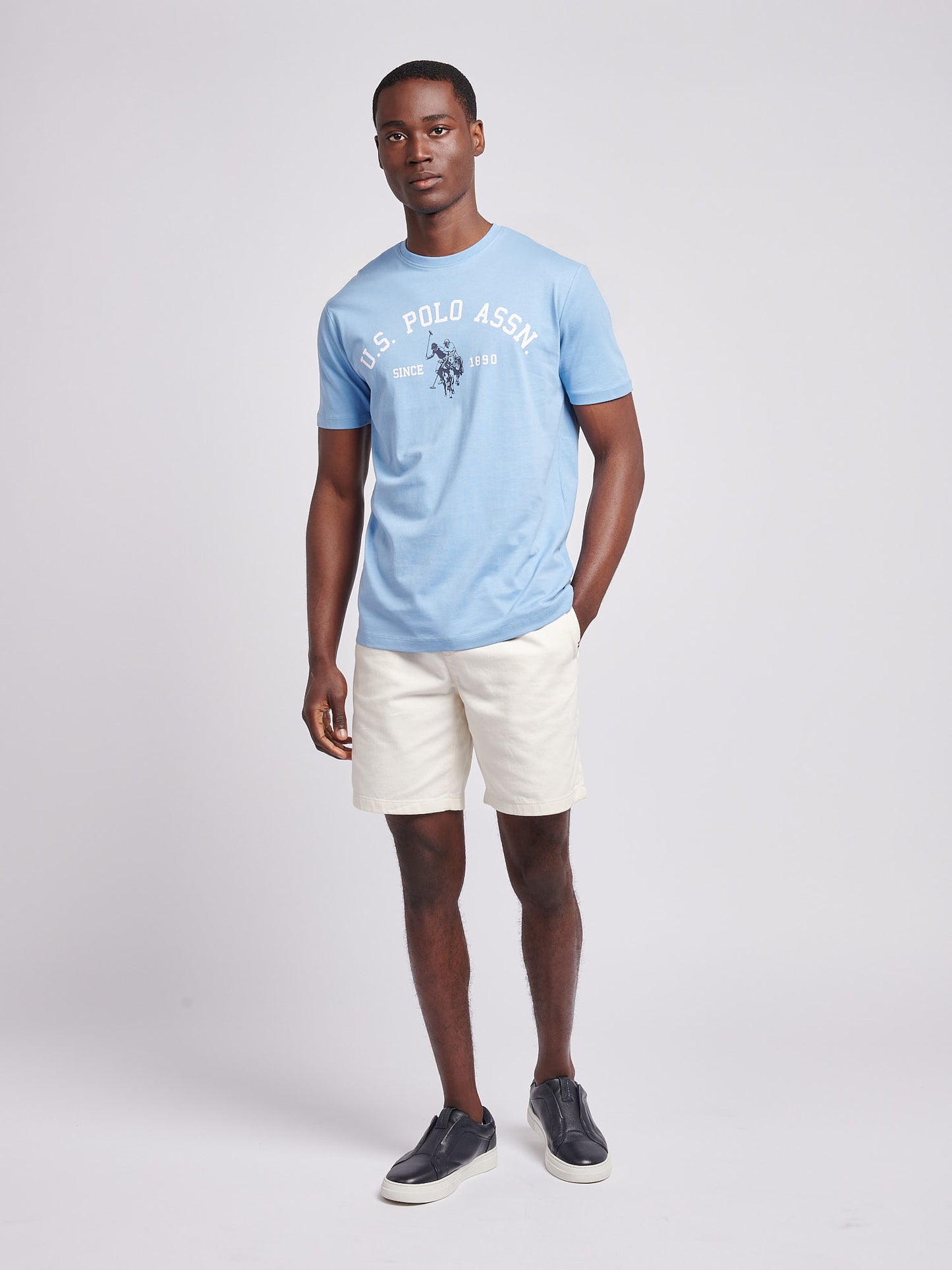 Mens Signature Arch Print T-Shirt in Allure