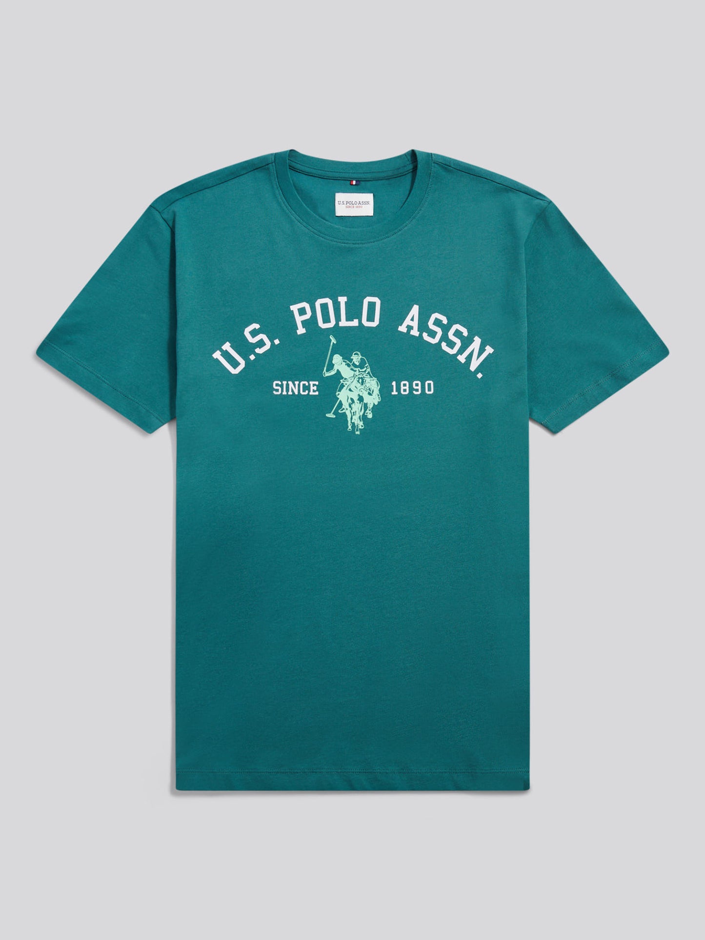 Mens Signature Arch Print T-Shirt Mediterranea