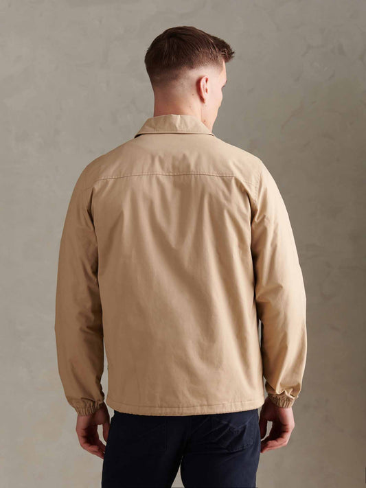 Mens Modern Cotton Coach Jacket Cornstalk