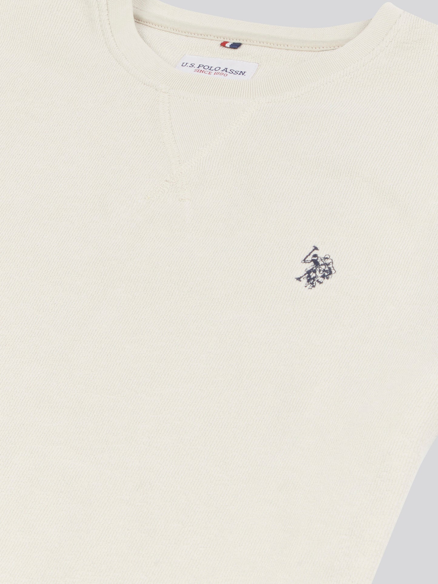 Mens Textured Terry T-Shirt in French Oak