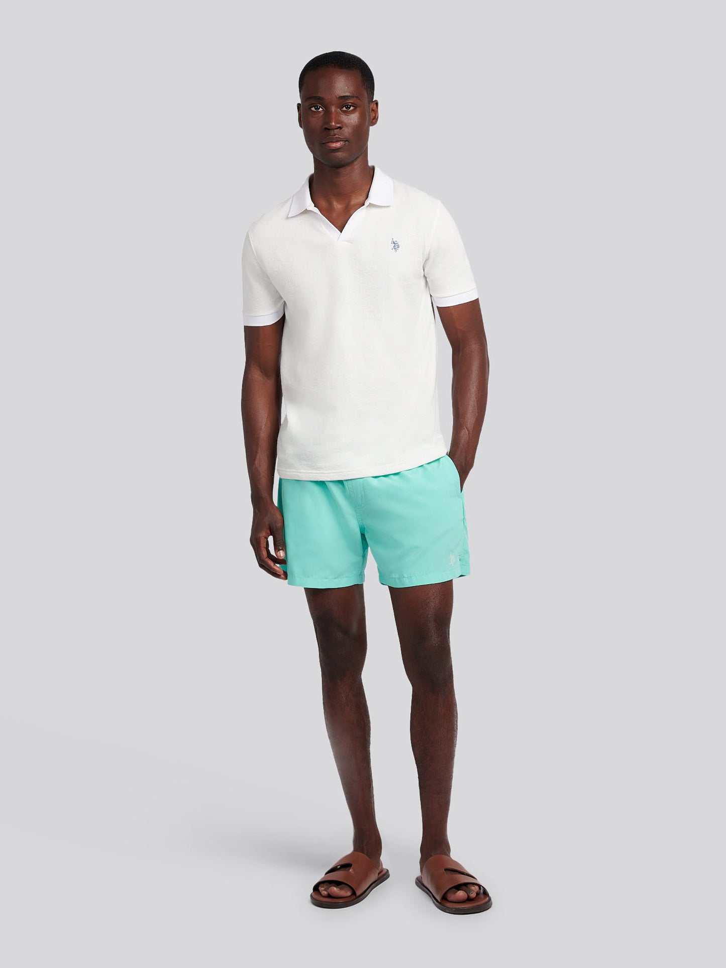 Mens Core Swim Short in Pool Blue