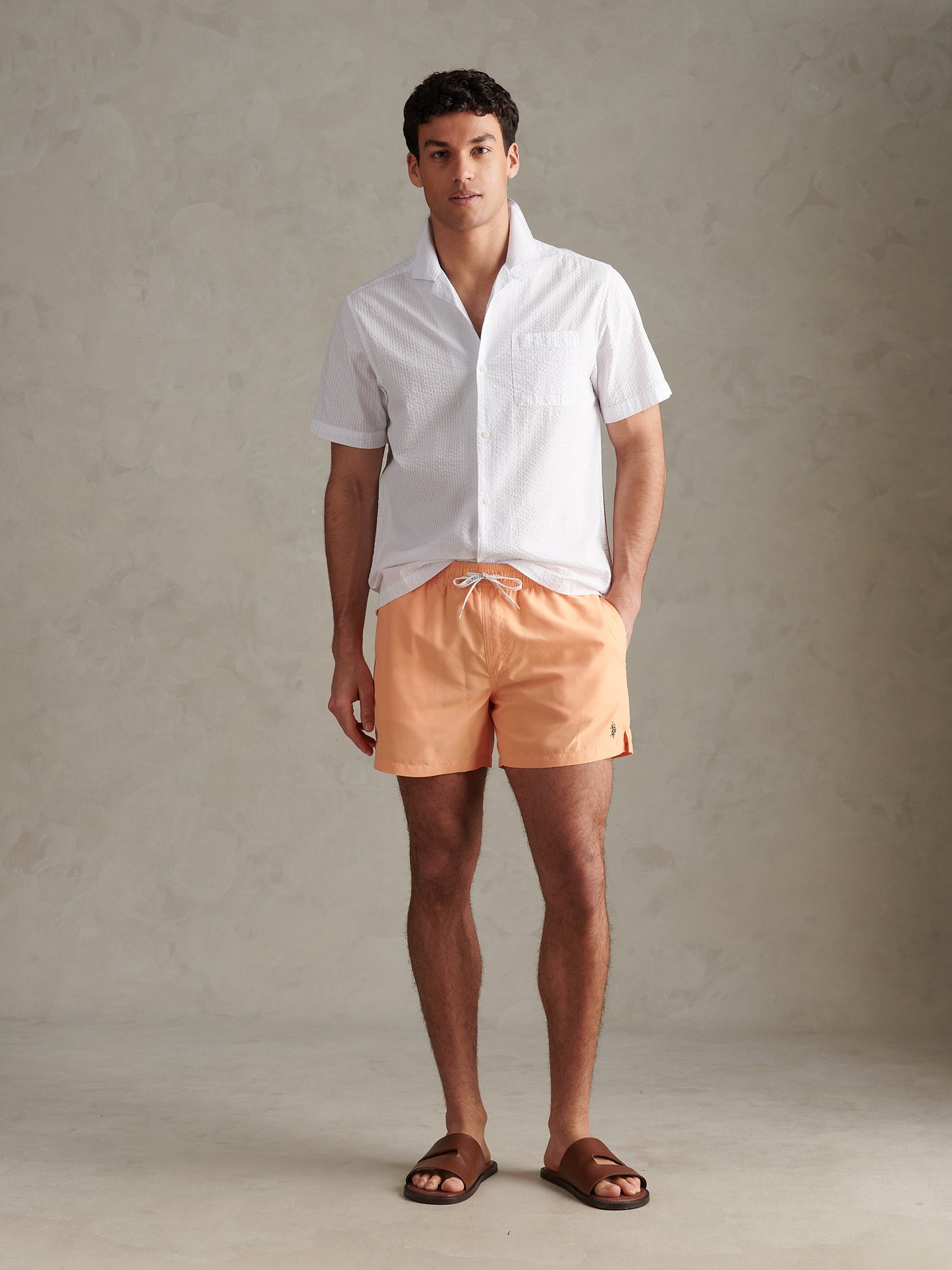 Mens Core Swim Short Mock Orange