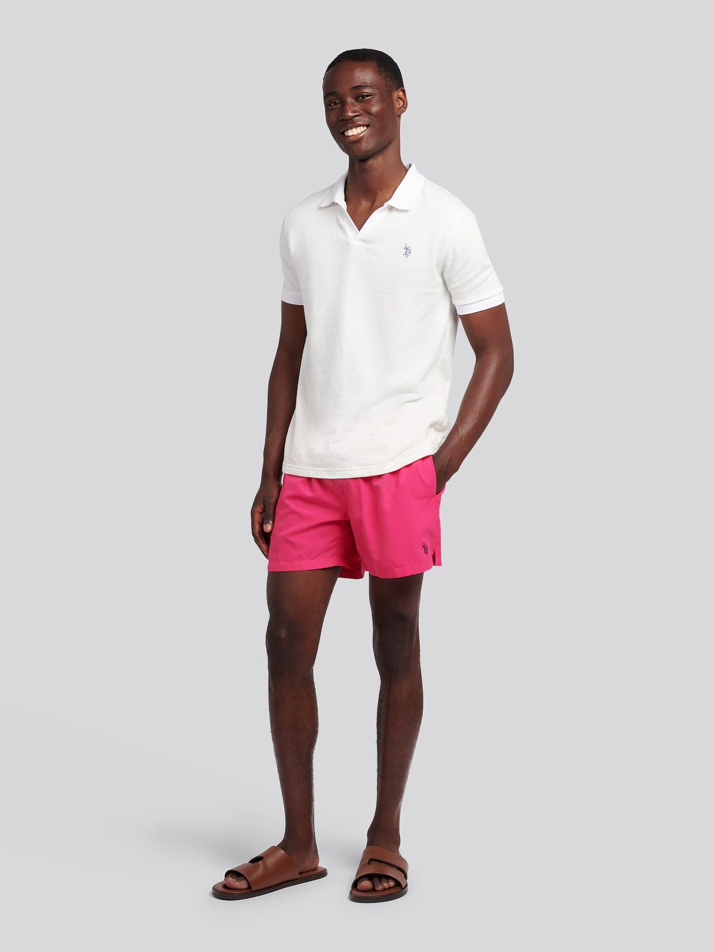 Mens Core Swim Short in Raspberry Sorbet