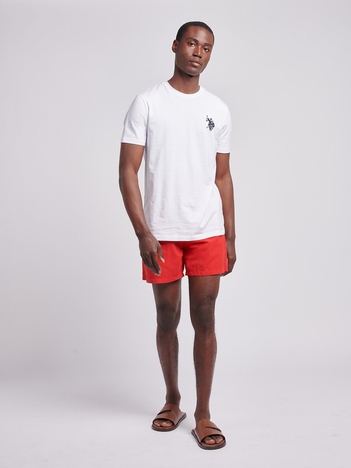 Mens Core Swim Short in Haute Red