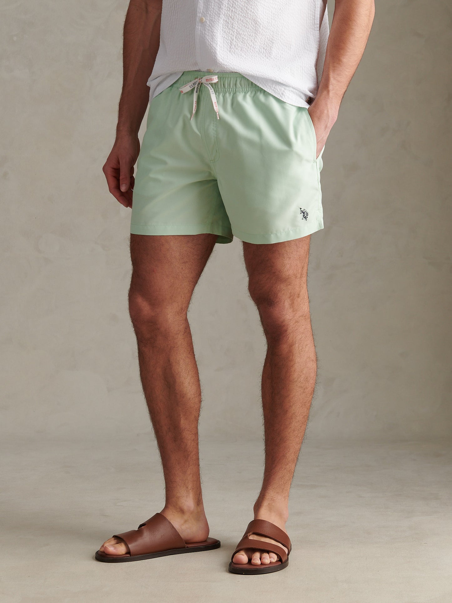 Mens Core Swim Short Pastel Green