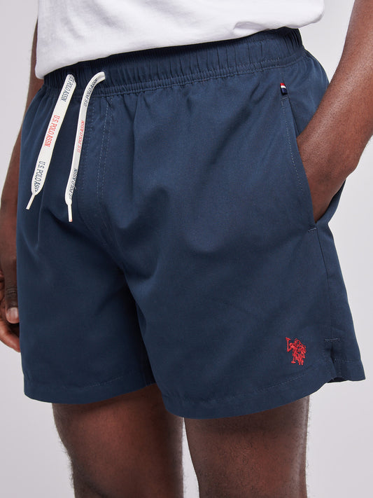 Mens Core Swim Short Dark Sapphire Navy / Haute Red DHM