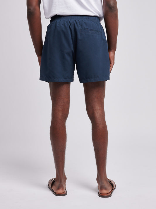 Mens Core Swim Short Dark Sapphire Navy / Haute Red DHM