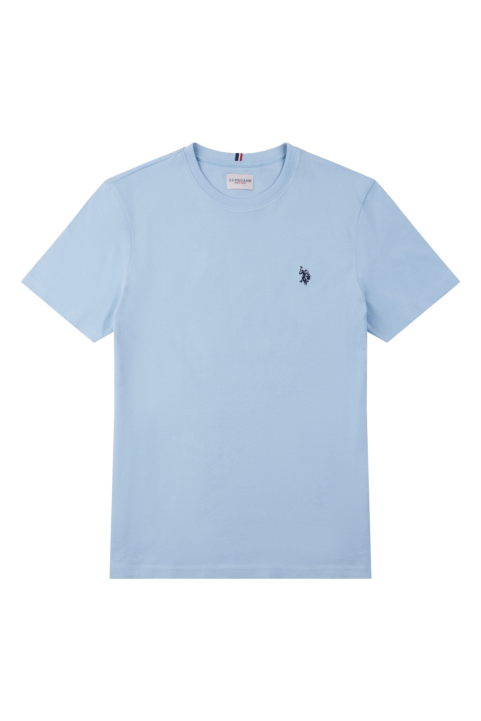Mens Double Horsemen T-Shirt in Chambray Blue