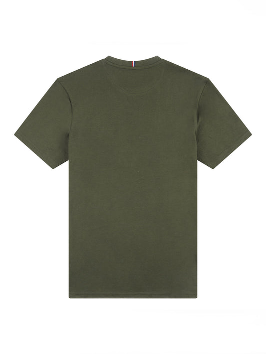 Mens Double Horsemen T-Shirt in Forest Night