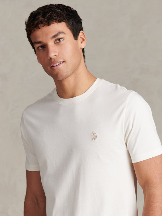 Mens Double Horsemen T-Shirt Whisper White