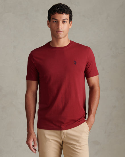 Mens Double Horsemen T-Shirt Cabernet