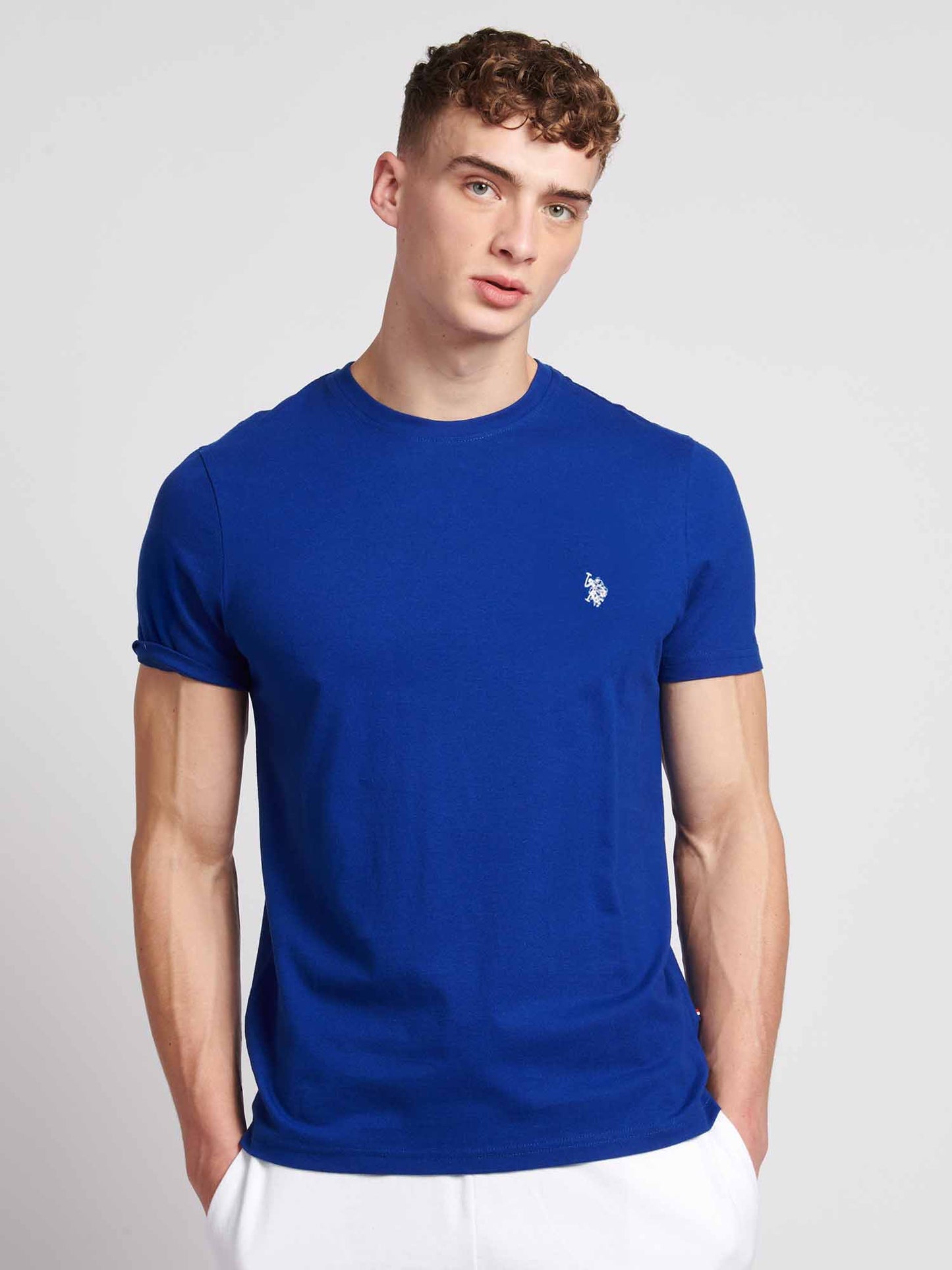 Mens Double Horsemen T-Shirt in Sodalite Blue