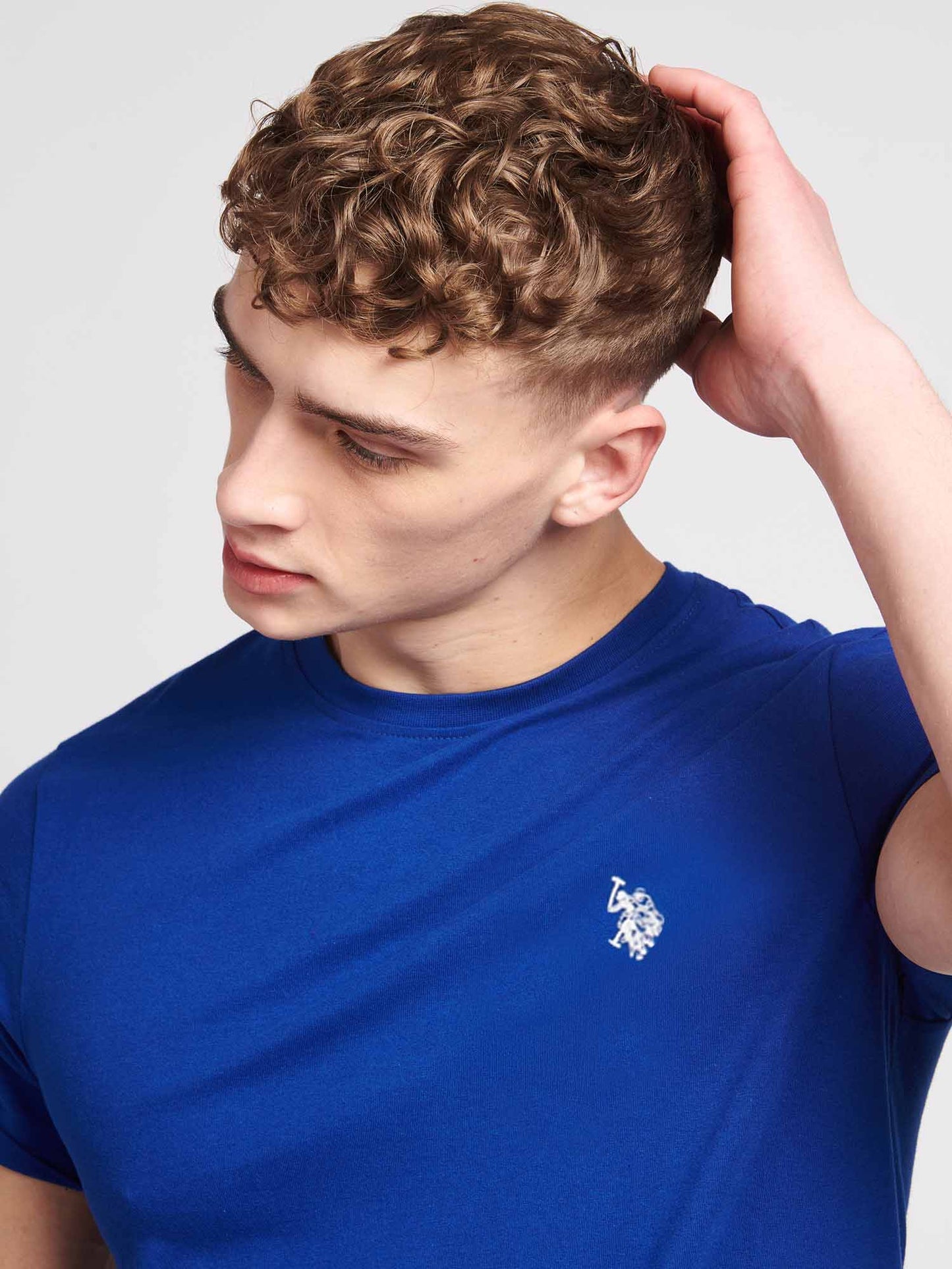 Mens Double Horsemen T-Shirt in Sodalite Blue