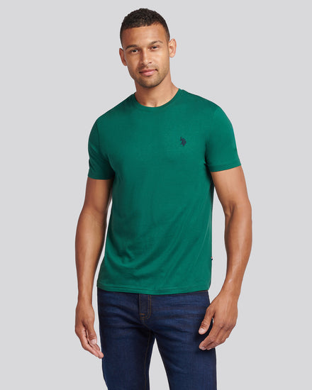 Mens Double Horsemen T-Shirt Rain Forest