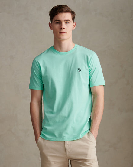 Mens Double Horsemen T-Shirt Ice Green