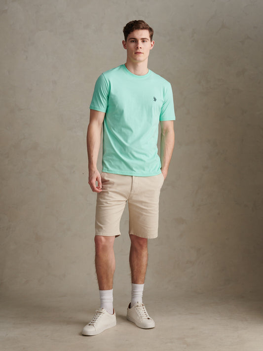 Mens Double Horsemen T-Shirt Ice Green