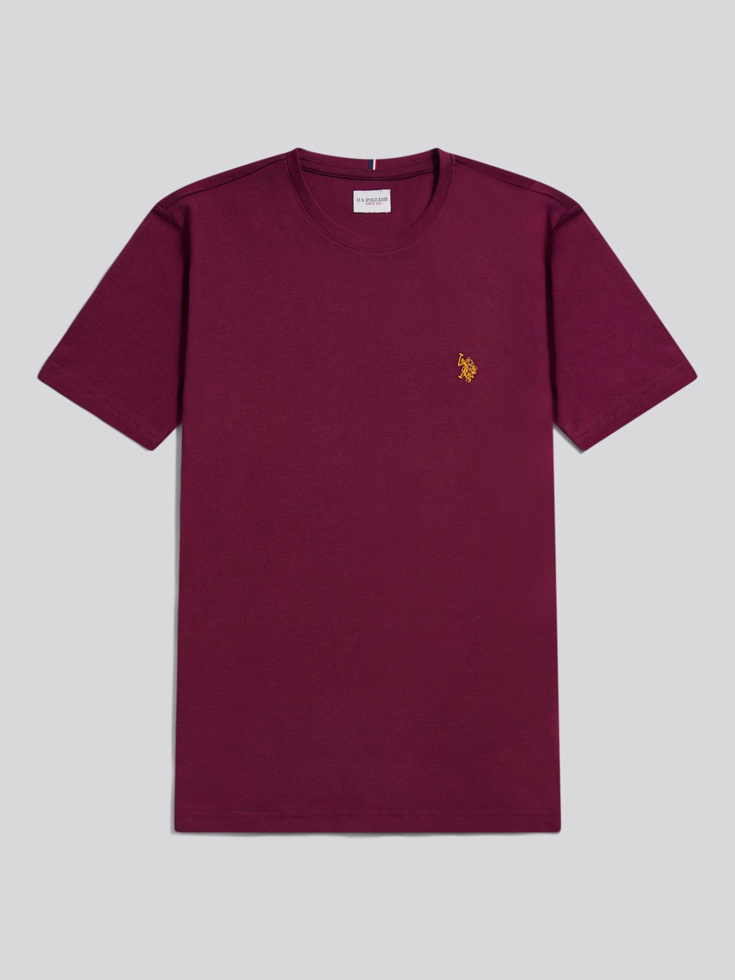 Mens Double Horsemen T-Shirt in Grape Wine