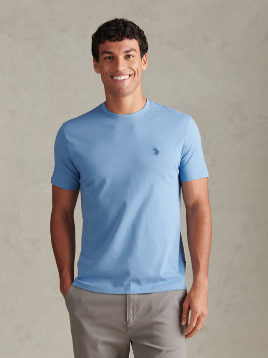 Mens Double Horsemen T-Shirt Ashleigh Blue