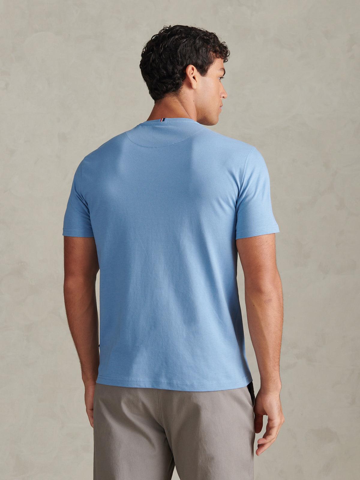 Mens Double Horsemen T-Shirt Ashleigh Blue