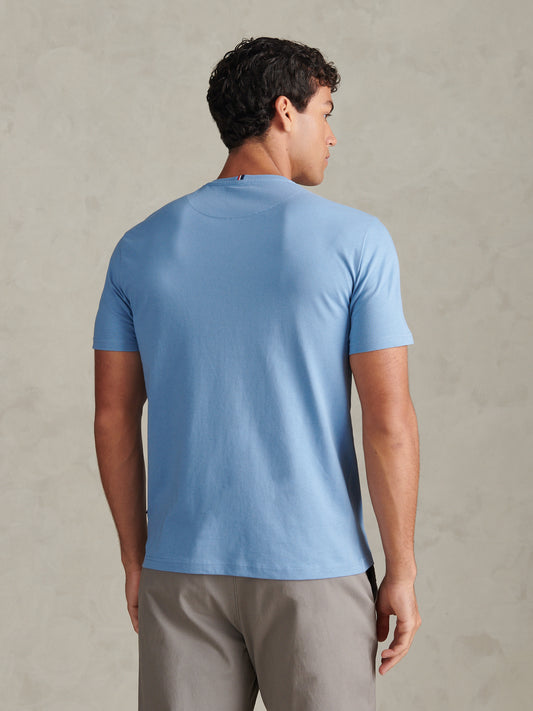 Mens Double Horsemen T-Shirt Ashleigh Blue