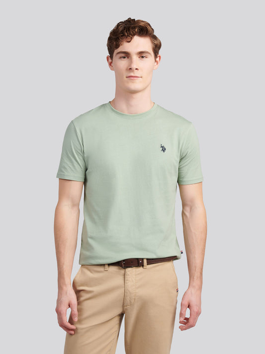 Mens Double Horsemen T-Shirt in Iceberg Green