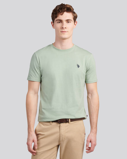 Mens Double Horsemen T-Shirt in Iceberg Green