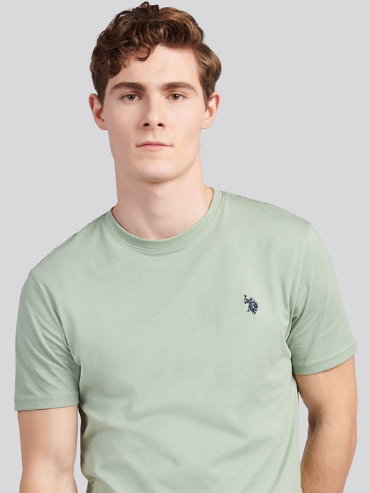 Mens Double Horsemen T-Shirt in Iceberg Green