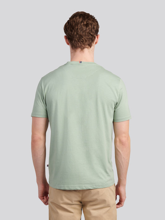 Mens Double Horsemen T-Shirt in Iceberg Green