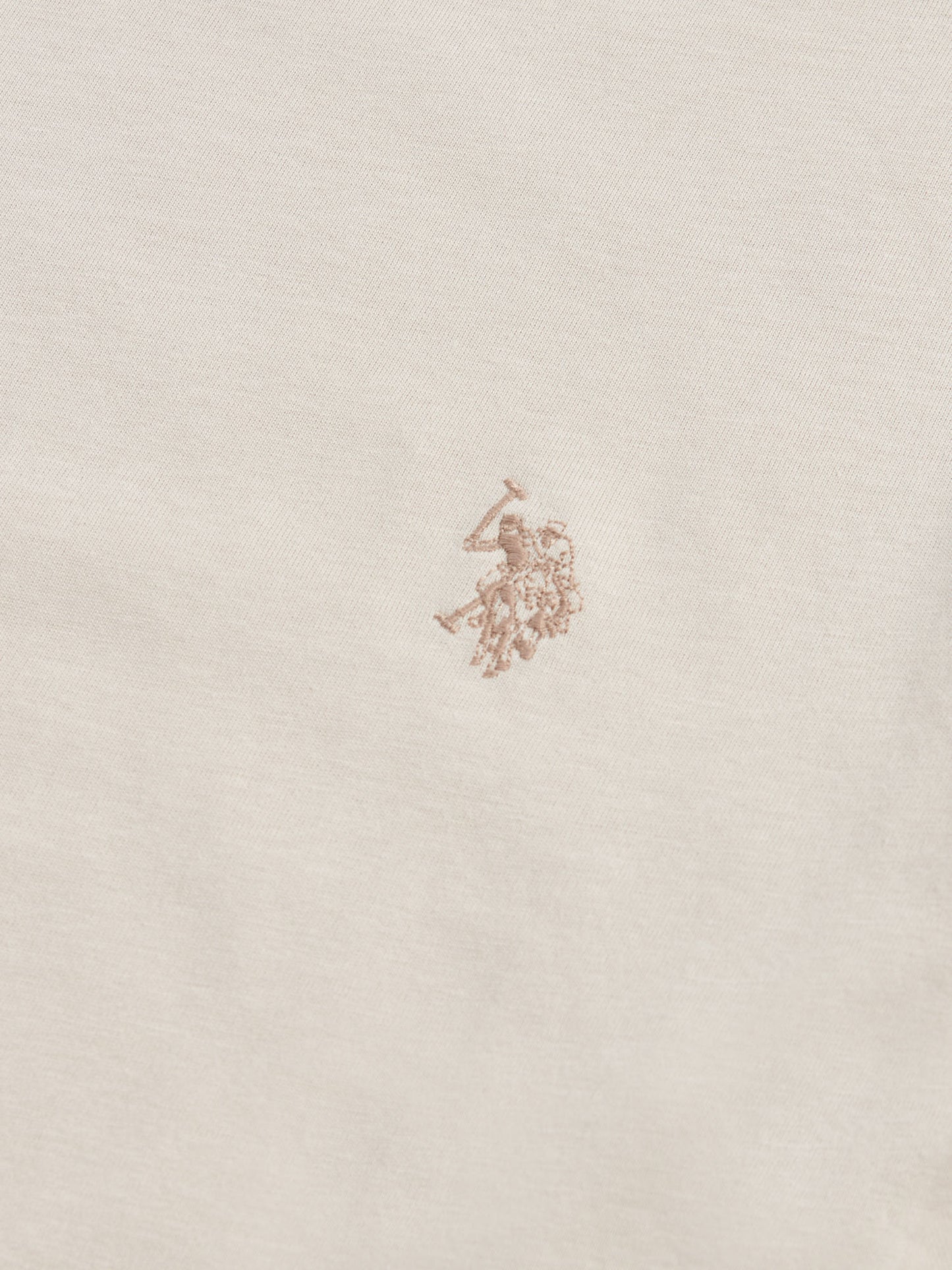 Mens Double Horsemen T-Shirt Beige