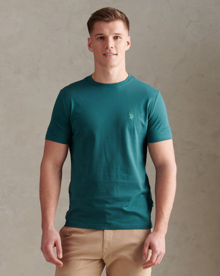 Mens Double Horsemen T-Shirt Mediterranea