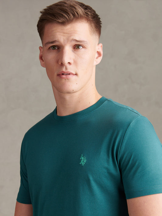 Mens Double Horsemen T-Shirt Mediterranea