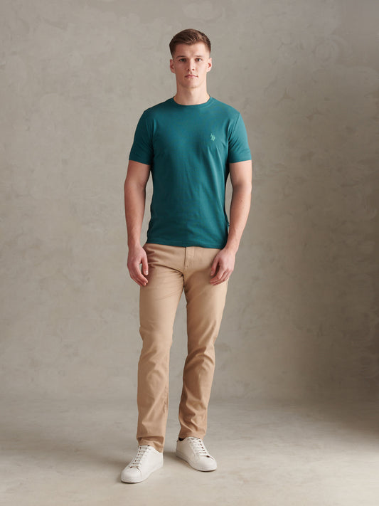 Mens Double Horsemen T-Shirt Mediterranea