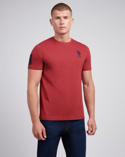 Mens Player 3 T-Shirt in Tibetan Red