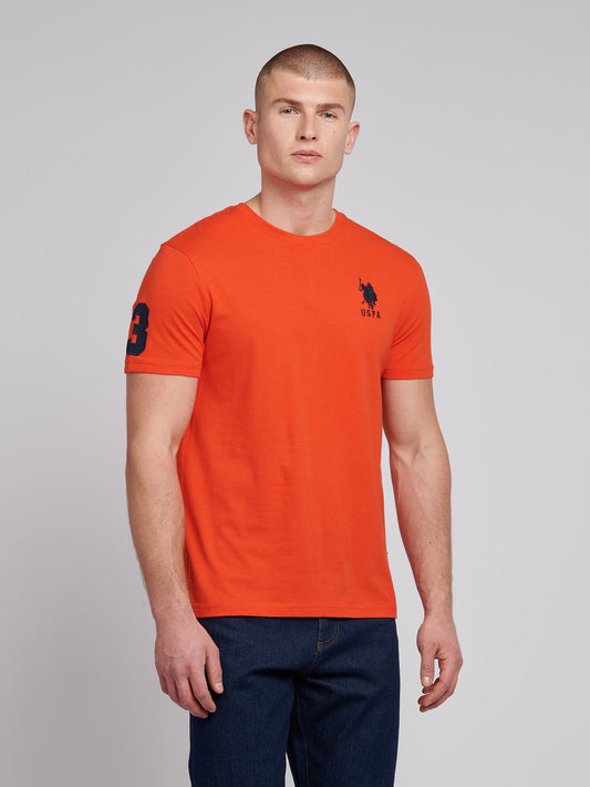 Mens Player 3 T-Shirt in Tangerine Tango
