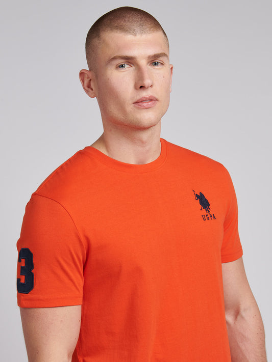 Mens Player 3 T-Shirt in Tangerine Tango