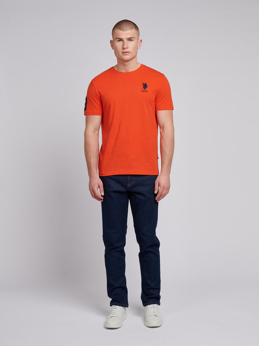 Mens Player 3 T-Shirt in Tangerine Tango