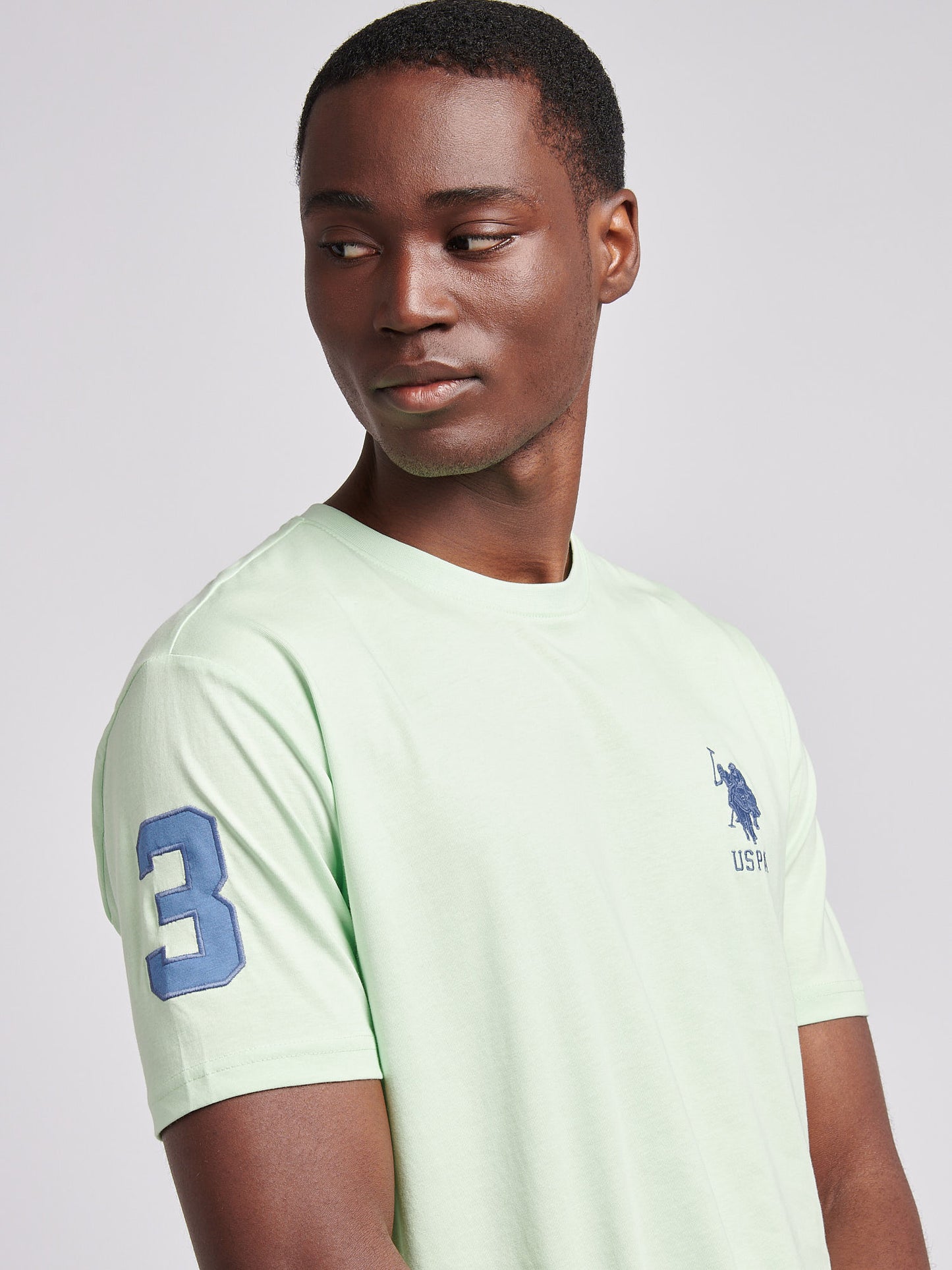 Mens Player 3 T-Shirt in Pastel Green
