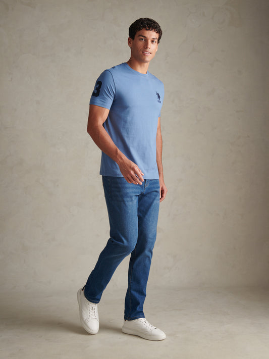 Mens Player 3 T-Shirt Blue Horizon