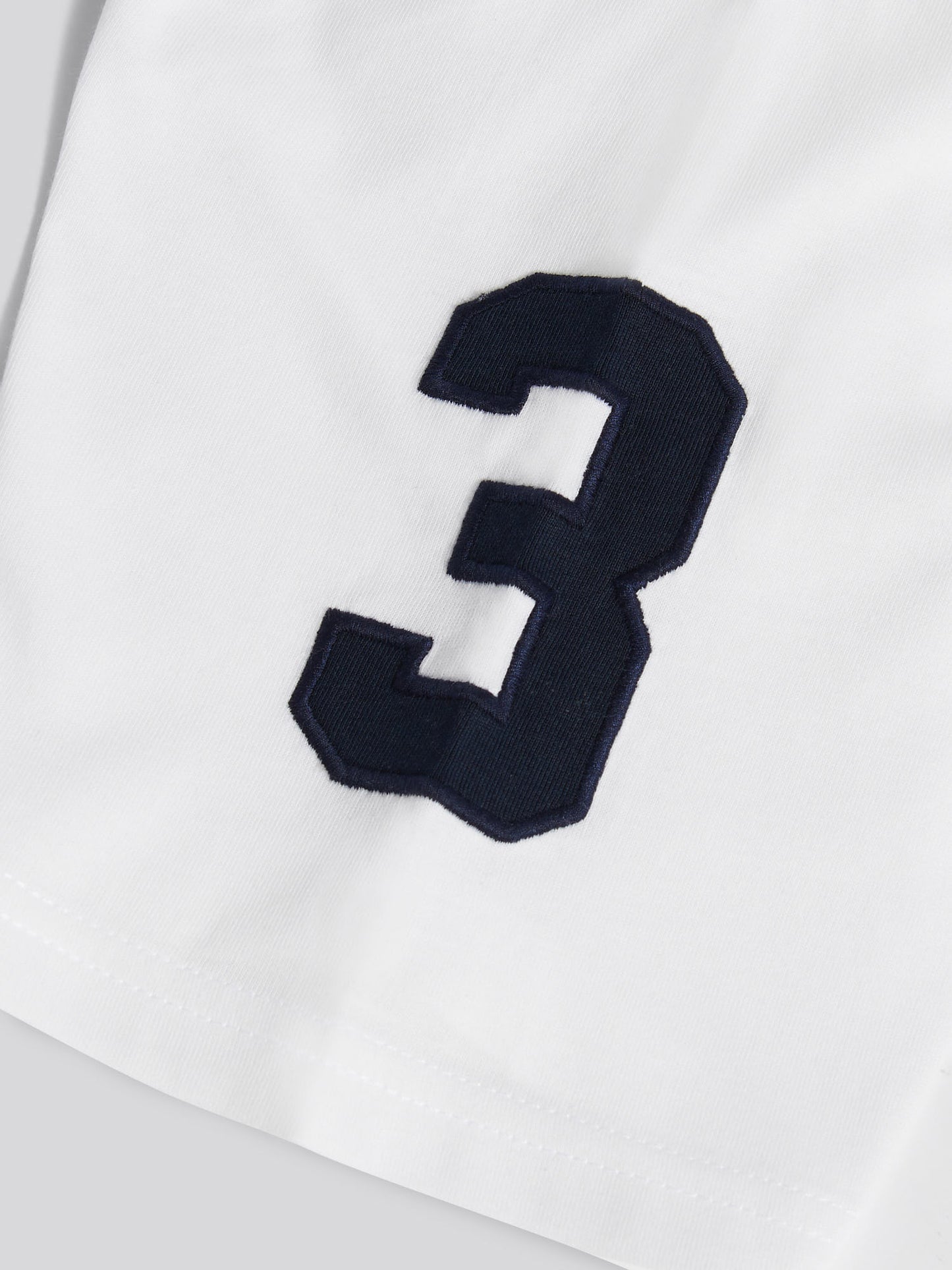Mens Player 3 T-Shirt in White / Dark Sapphire Navy DHM