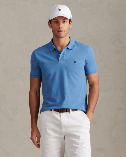 Mens Double Horsemen Polo Shirt Riviera