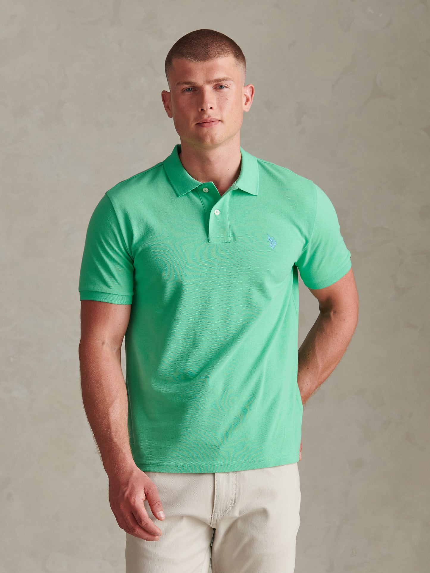 Mens Double Horsemen Polo Shirt Katydid