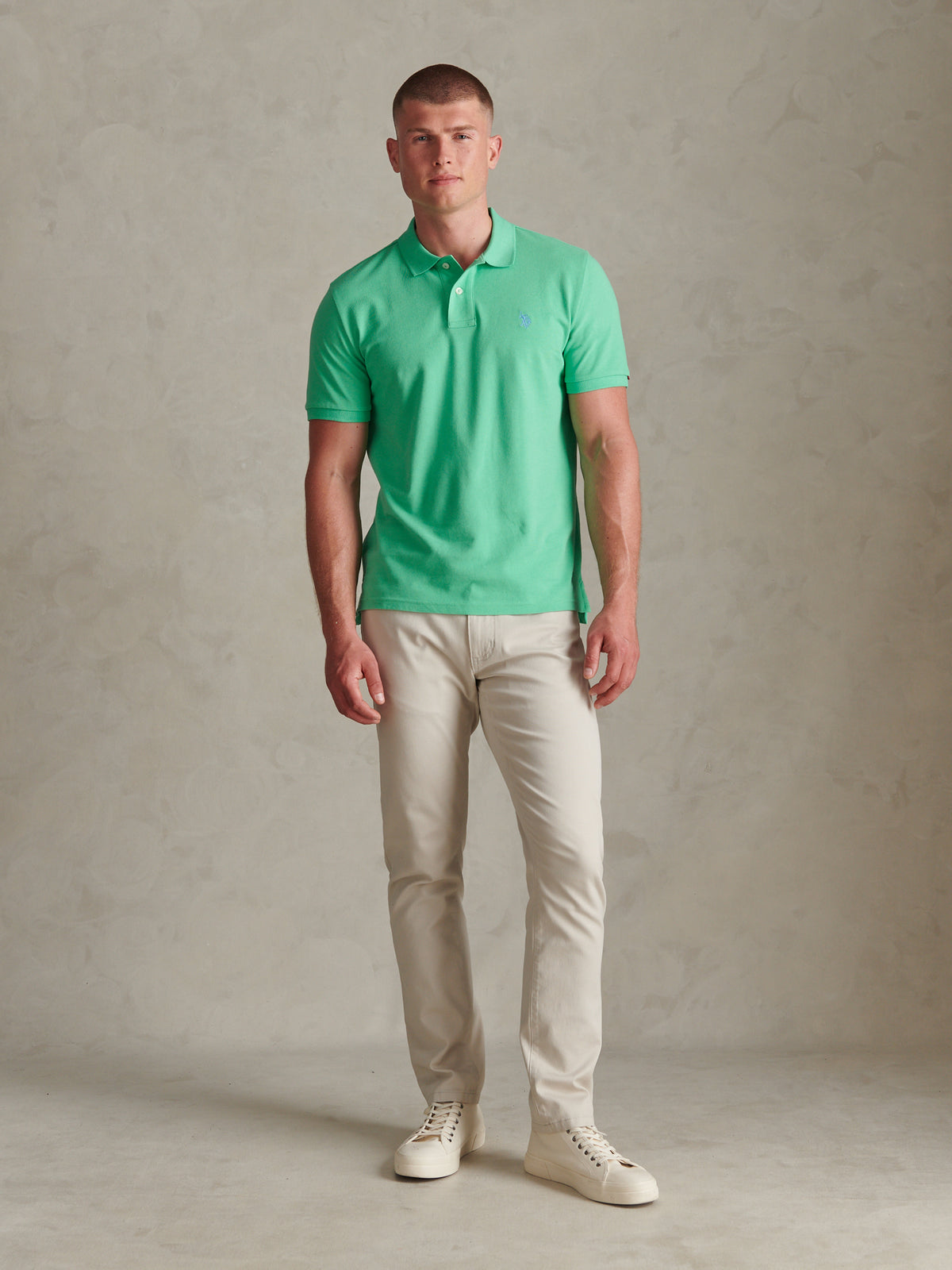Mens Double Horsemen Polo Shirt Katydid