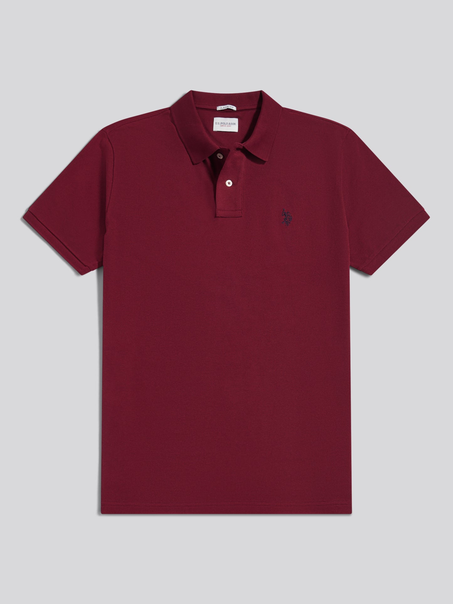 Mens Double Horsemen Polo Shirt Cabernet