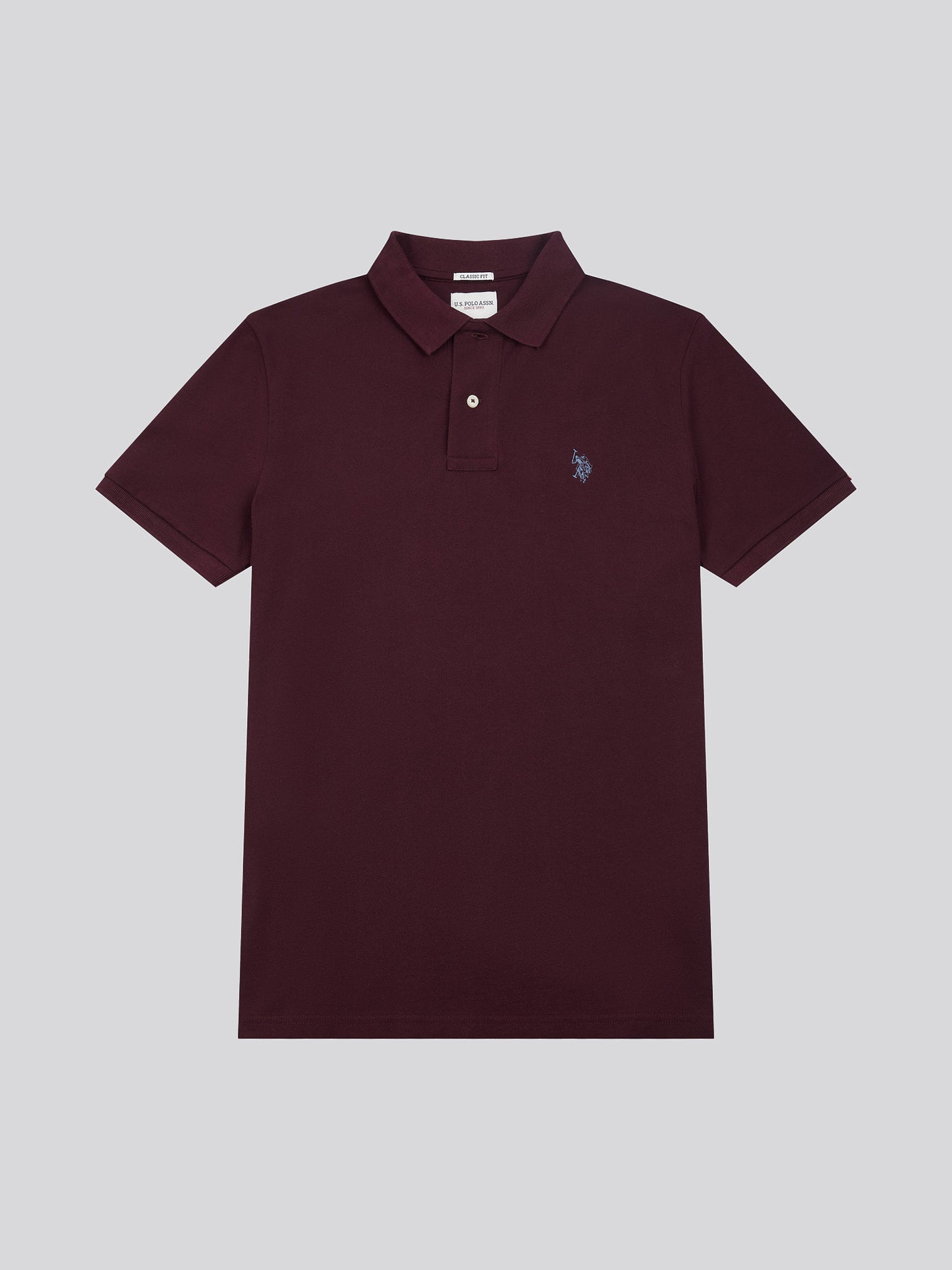 Mens Double Horsemen  Polo Shirt in Winetasting